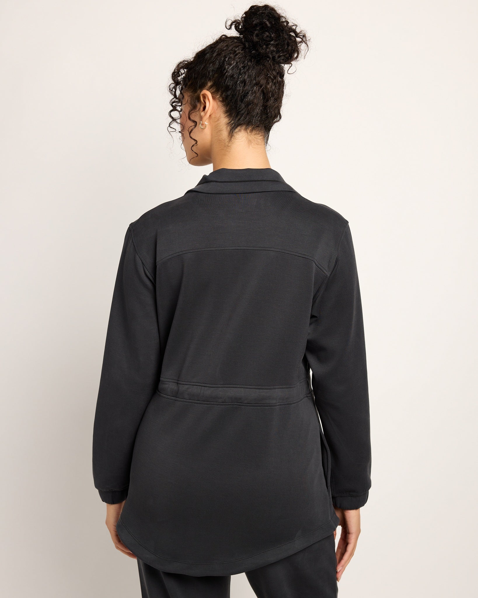 Black $|& Interval Double Knit Nomad Jacket - SOF Back
