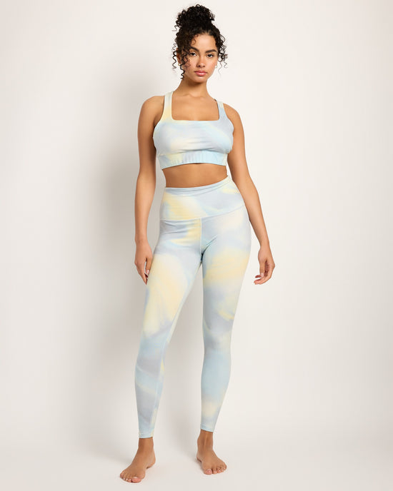 Sage Wash Print Green $|& Interval Nectar Spacedye Printed Legging - UGC On Fig