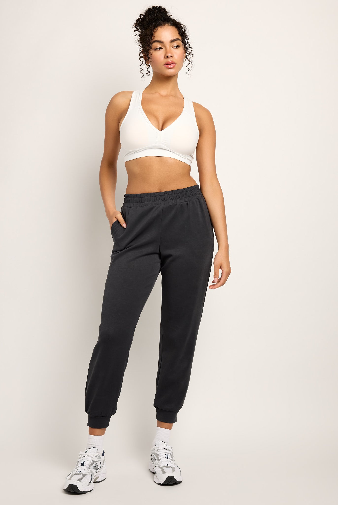 Black $|& Interval Double Knit Jetset Jogger - UGC On Fig