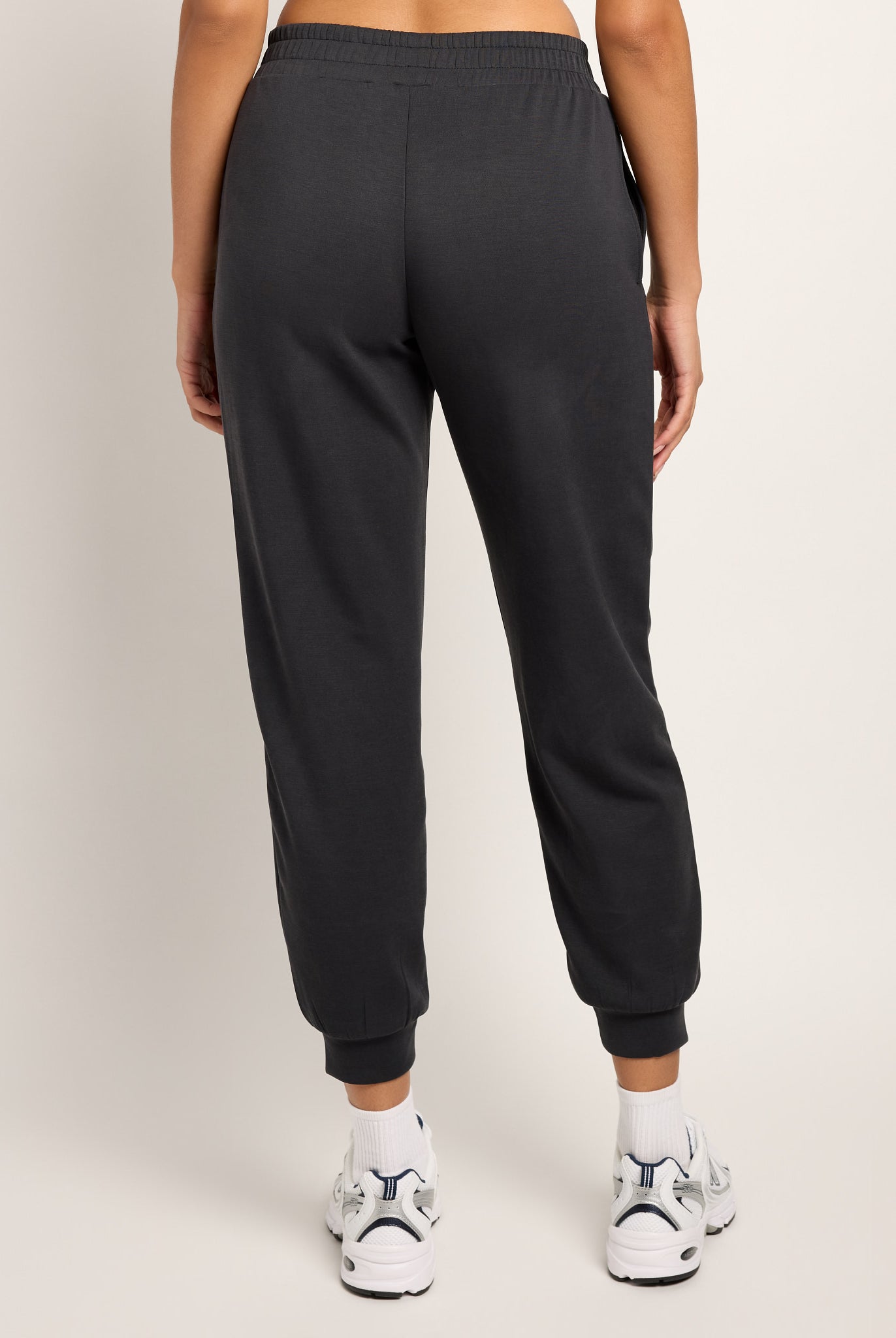Black $|& Interval Double Knit Jetset Jogger - SOF Back
