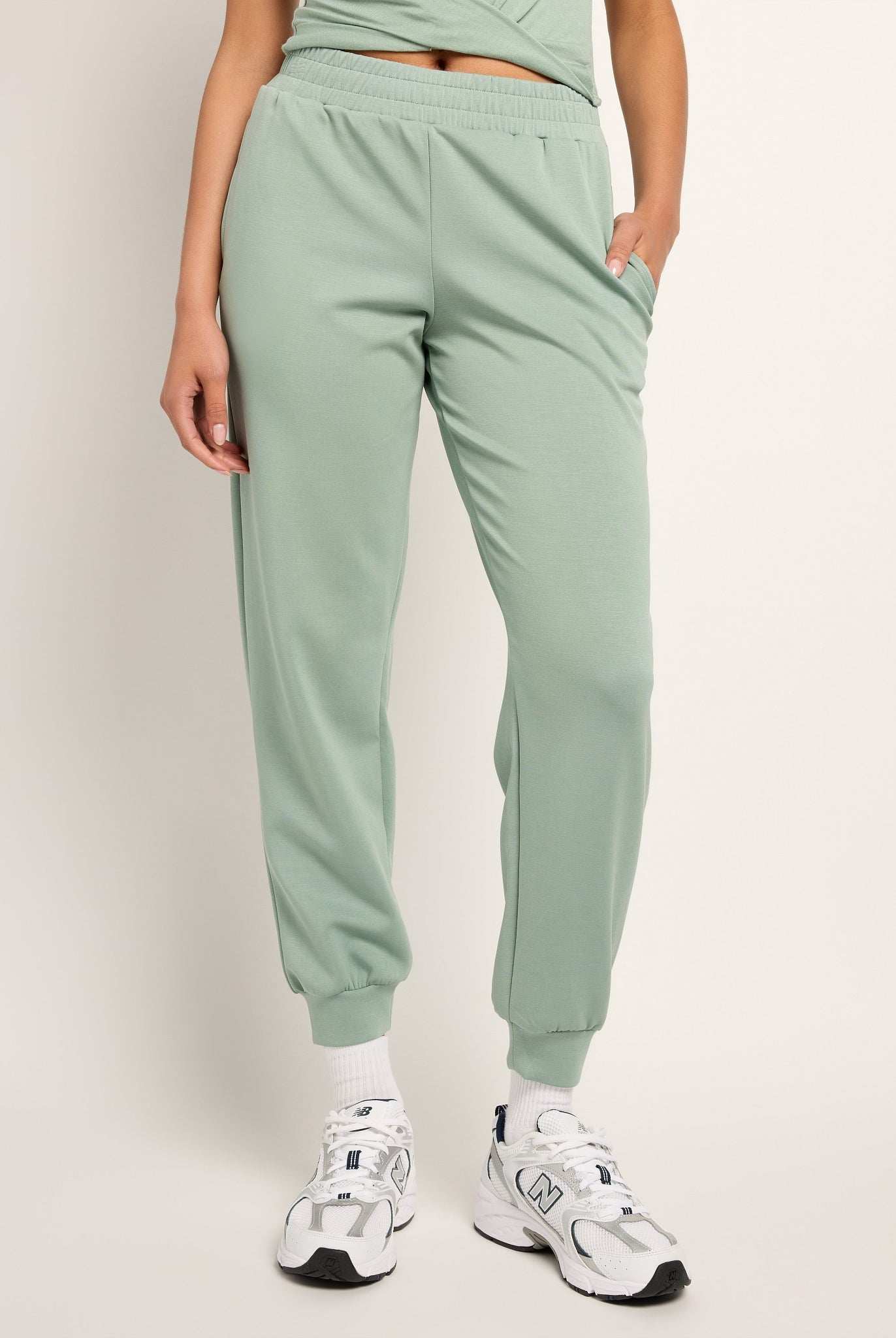 Sage $|& Interval Double Knit Jetset Jogger - SOF Front