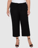 Plus Size Pull On Wide Leg Crop Trouser