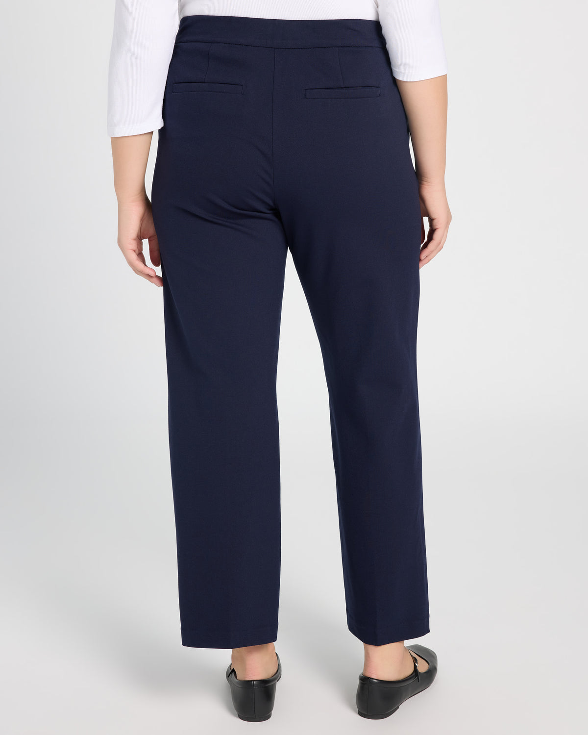 Cadet Blue $|& Liverpool Kayla Pull-On Wide Leg Trouser - SOF Back