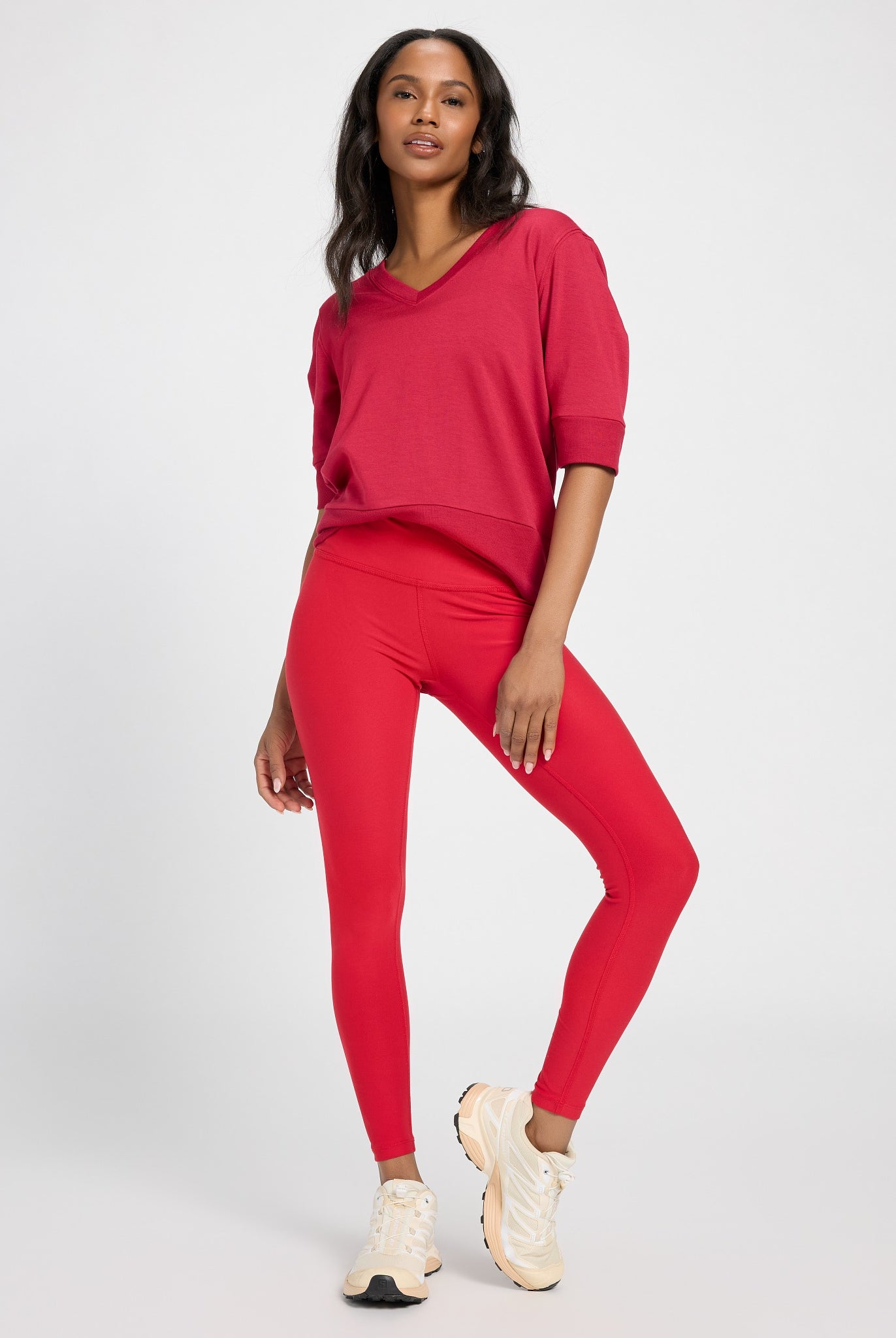 Poppy $|& Interval Flex Fleece Short Sleeve Top - UGC On Fig