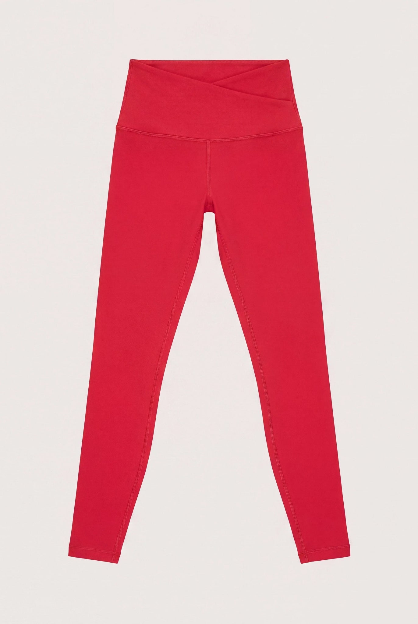 Poppy Solid $|& Interval FlowHeather Sculpt Crossover Leggings - Hanger Detail