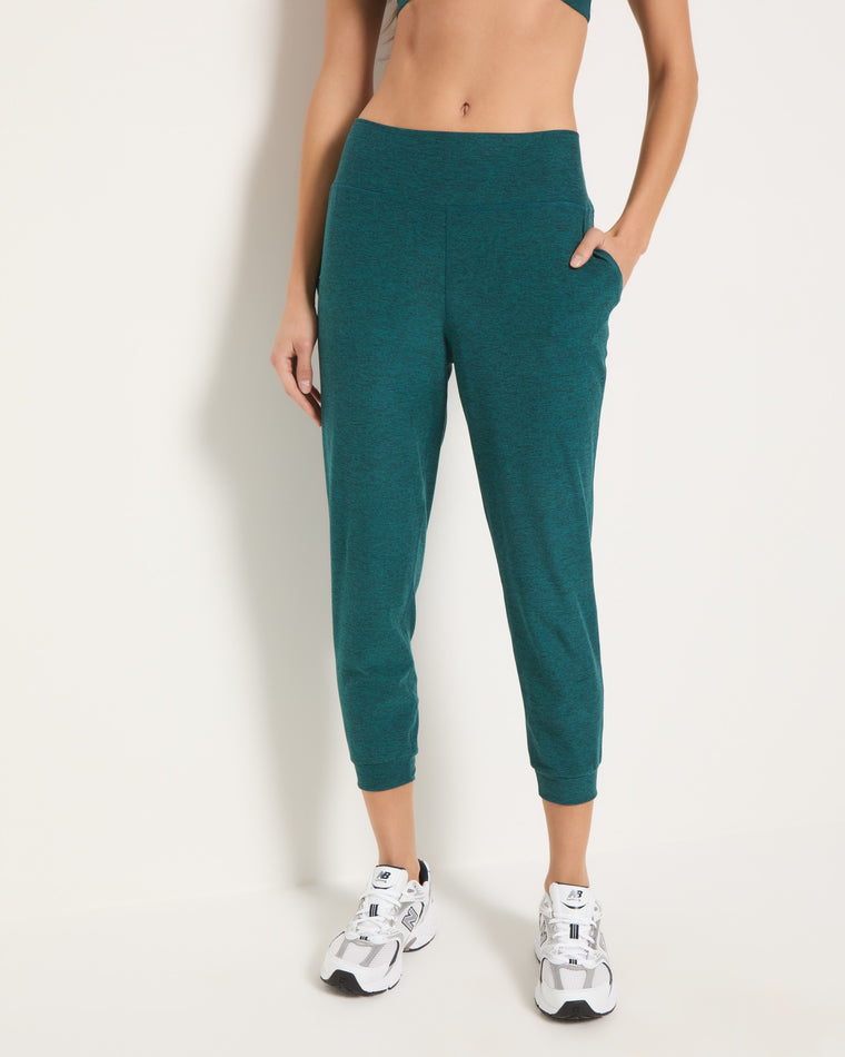 Deep Ocean Heather $|& Interval FlowHeather Sculpt Motion Jogger - SOF Front