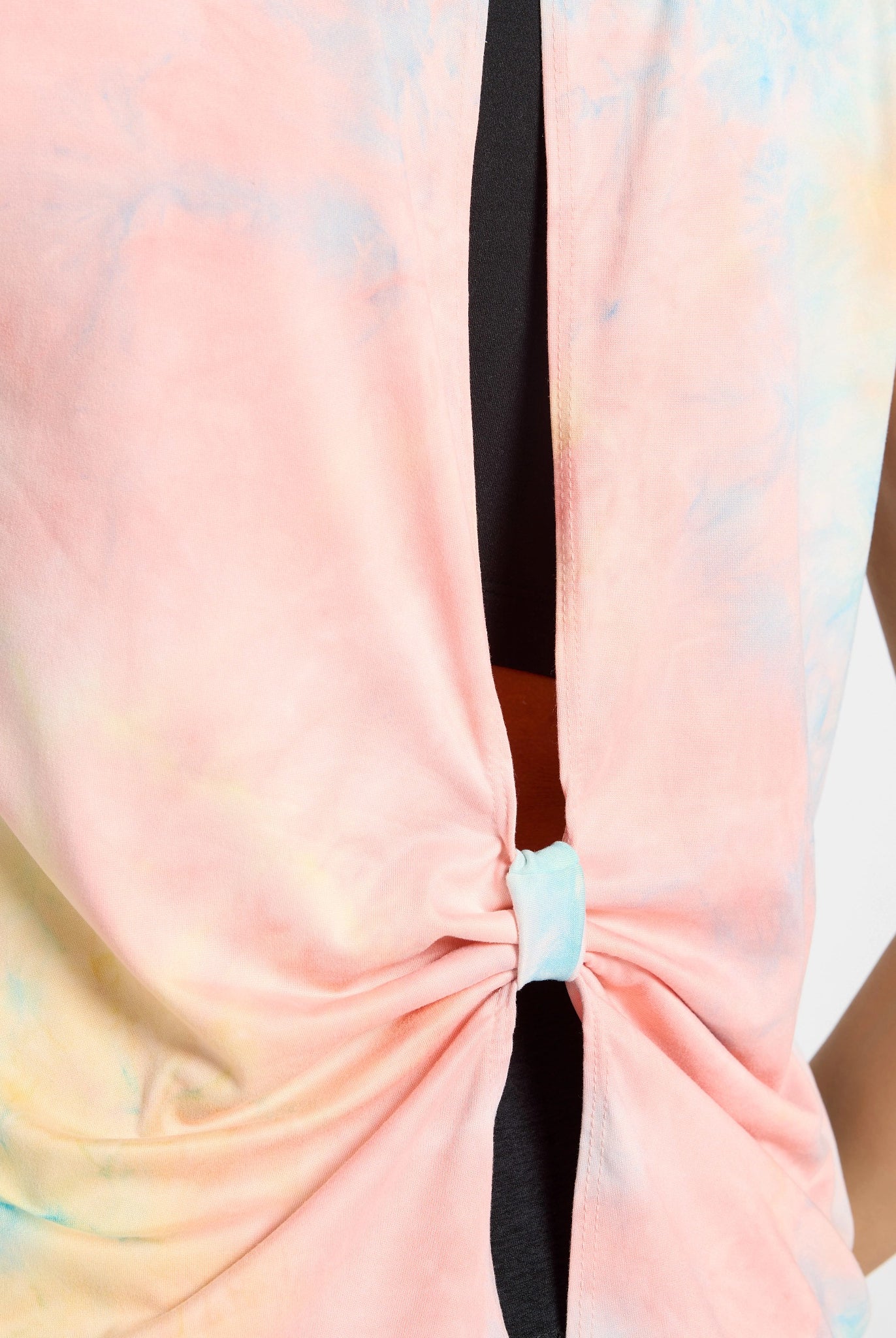 Blue Tie Dye $|& Interval Tie Dye Split Back Tank - SOF Full Front