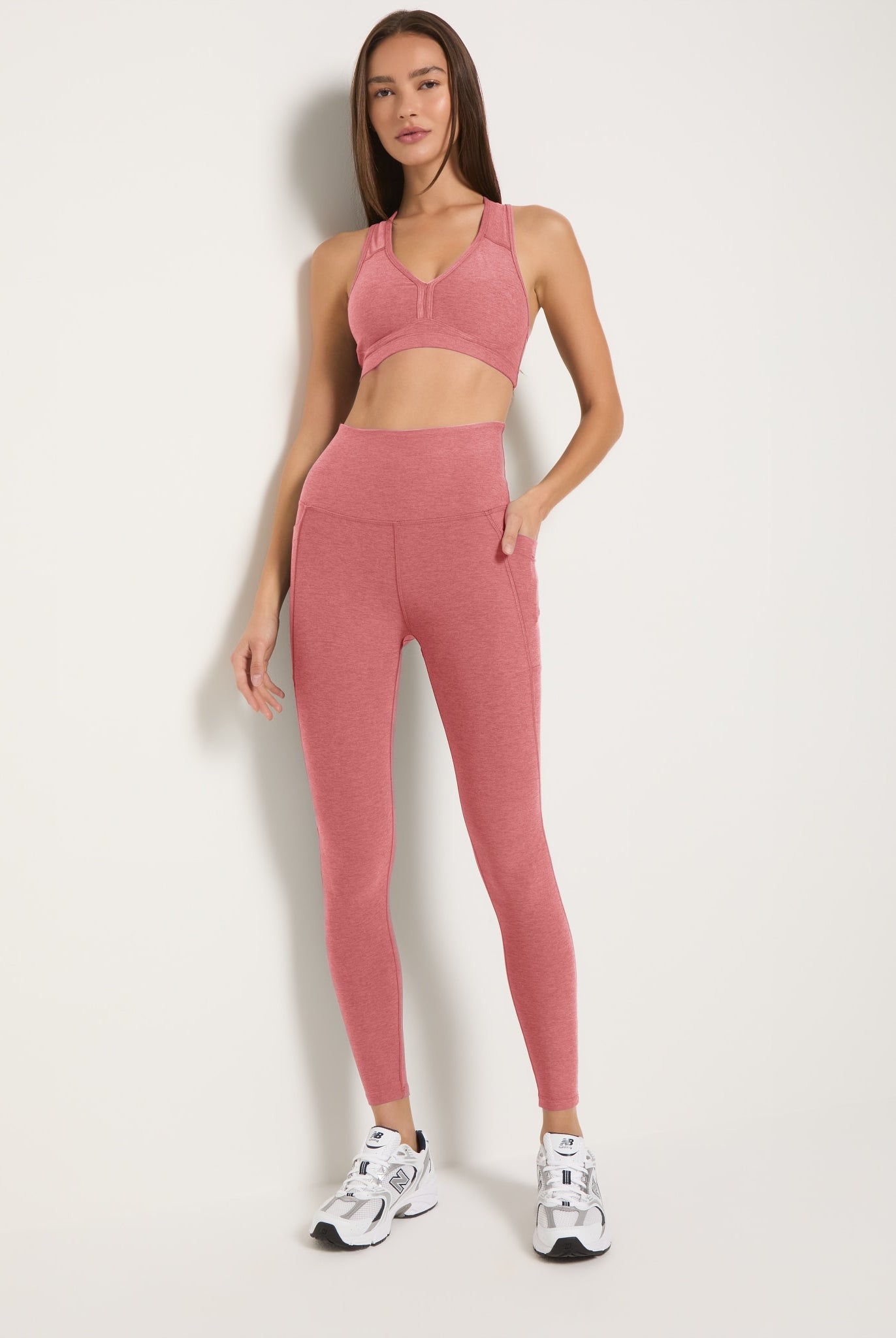 Sedona Clay Heather $|& Interval FlowHeather Sculpt Pocket Legging - UGC On Fig