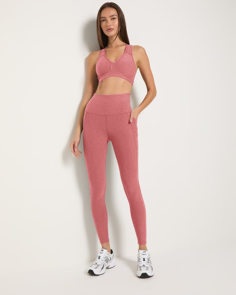Sedona Clay Heather $|& Interval FlowHeather Sculpt Pocket Legging - UGC On Fig