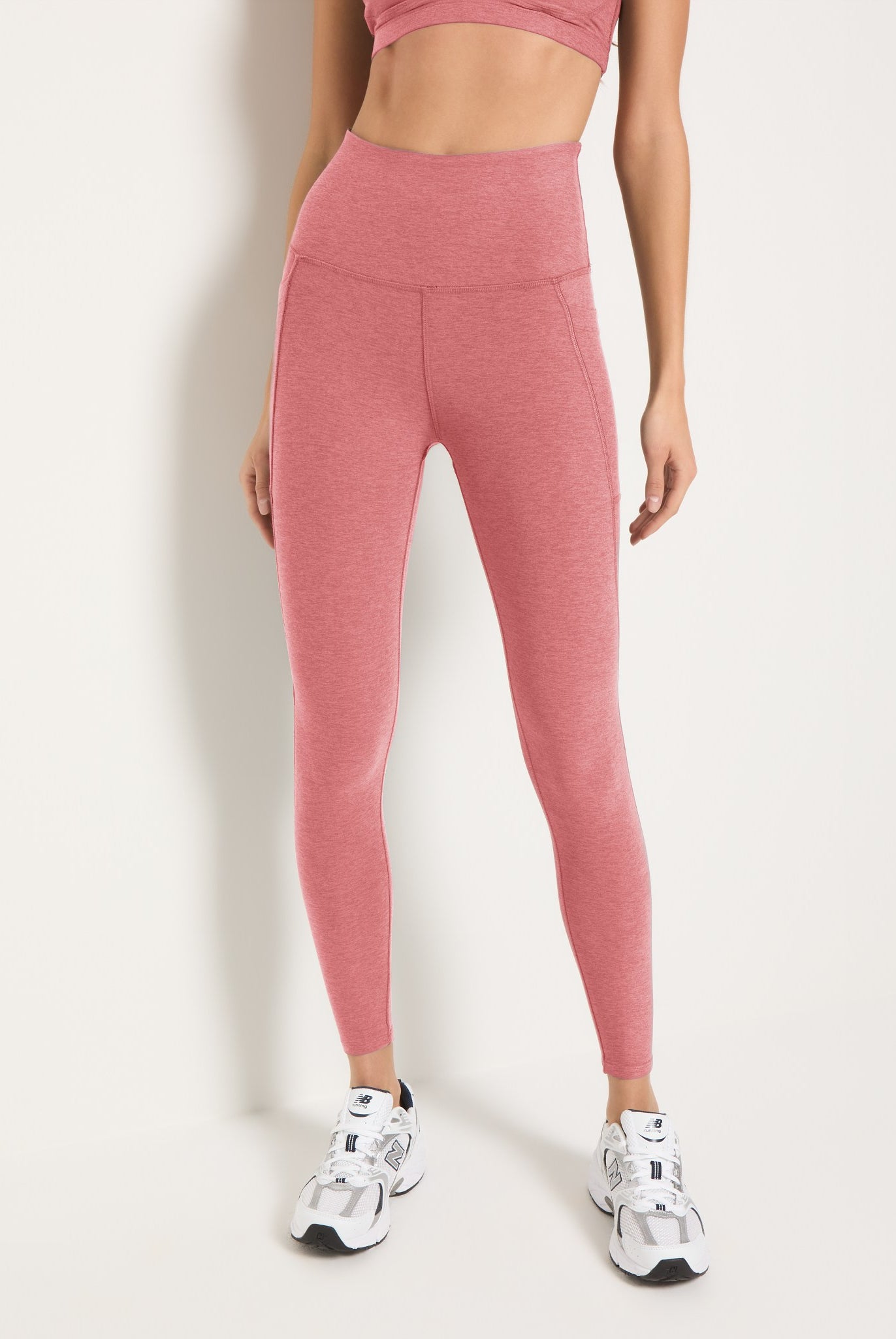 Sedona Clay Heather $|& Interval FlowHeather Sculpt Pocket Legging - SOF Front