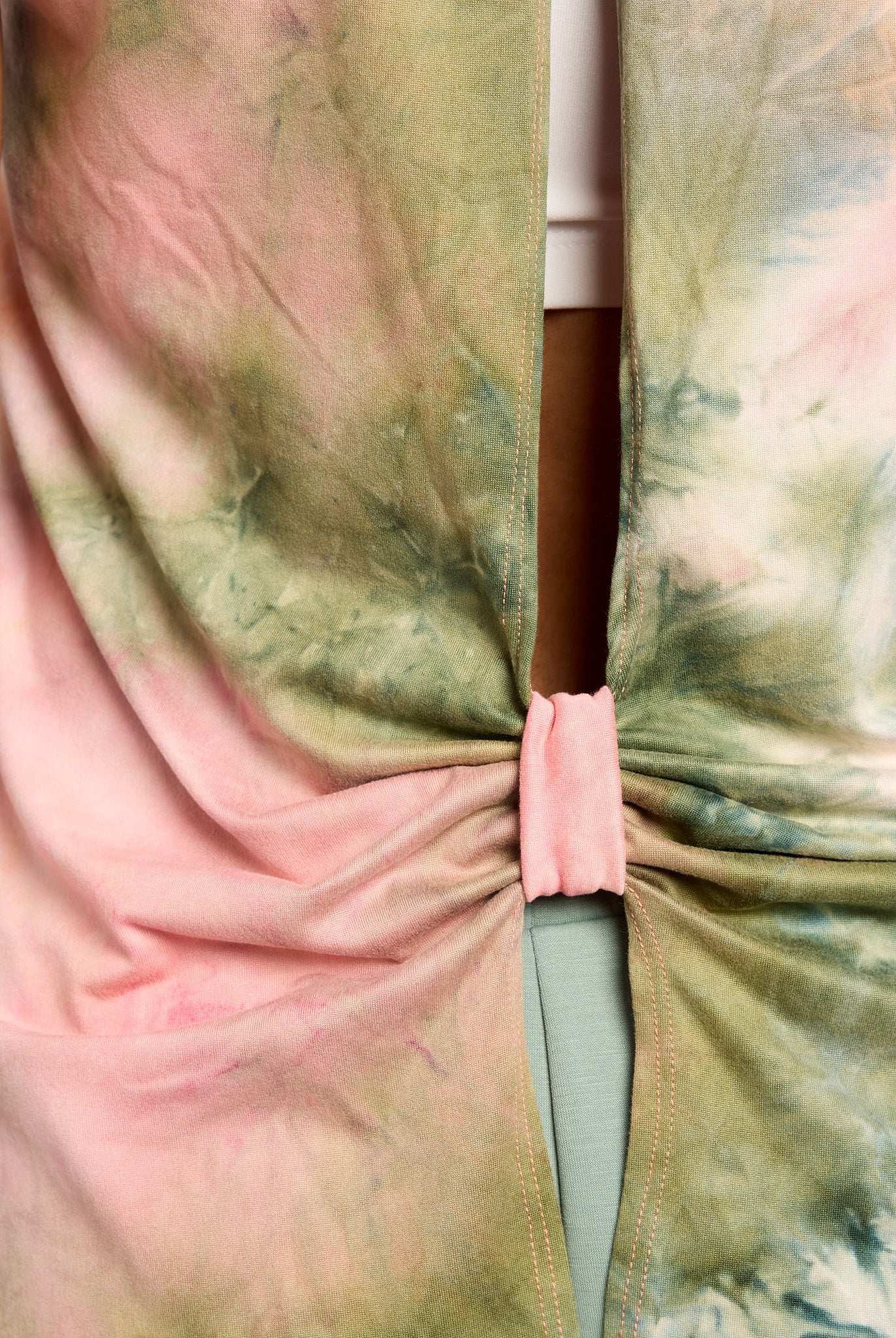 Multi Tie Dye $|& Interval Tie Dye Split Back Tank - SOF Full Front