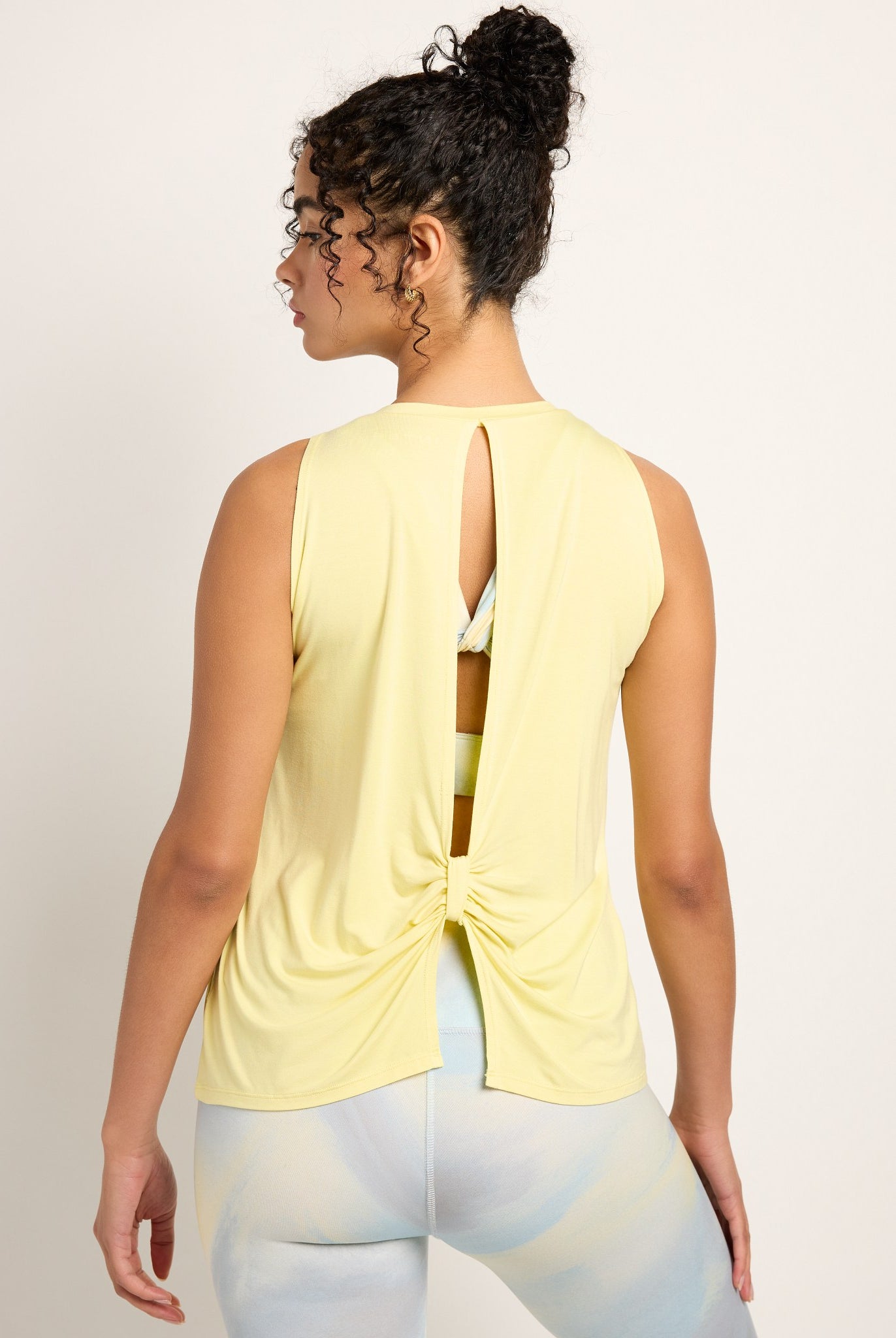 Light Marigold $|& Interval Split Back Tank - SOF Back