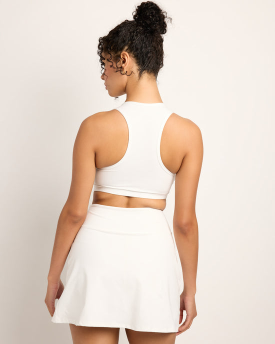 White $|& Interval FlowHeather Sculpt Enhearten Bra - SOF Back