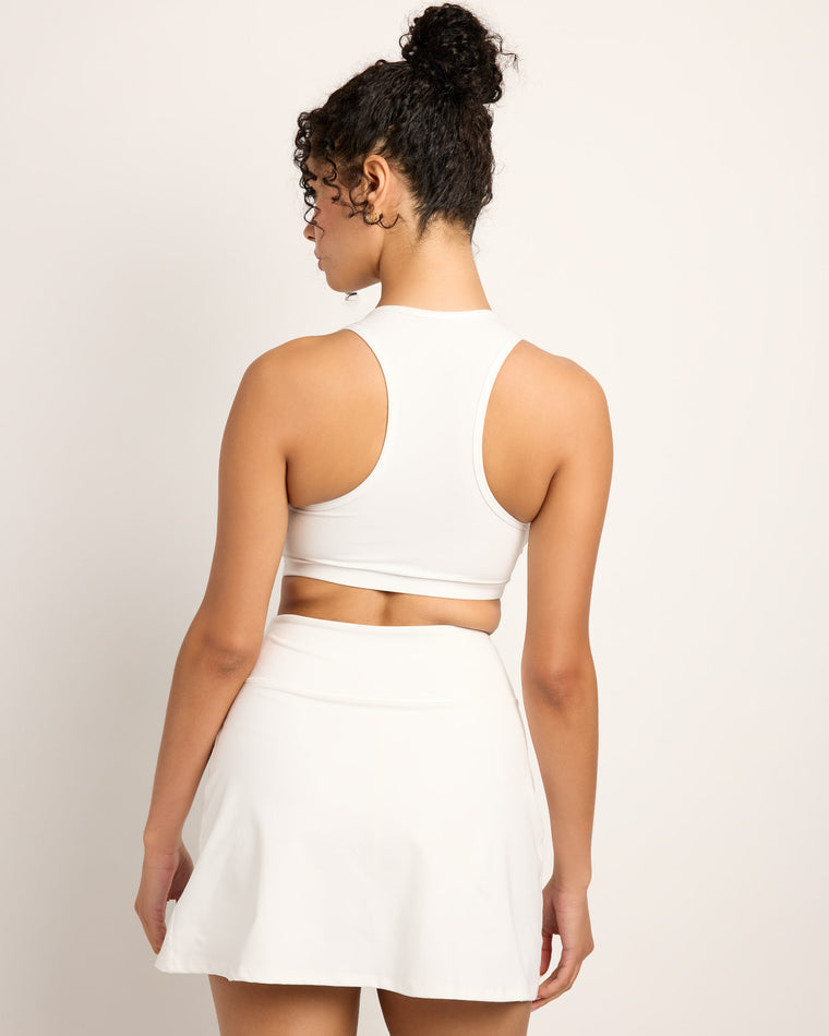 White $|& Interval FlowHeather Sculpt Enhearten Bra - SOF Back