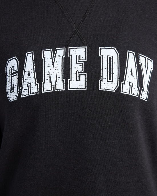 Black $|& Interval Game Day Graphic Sweatshirt - SOF Detail