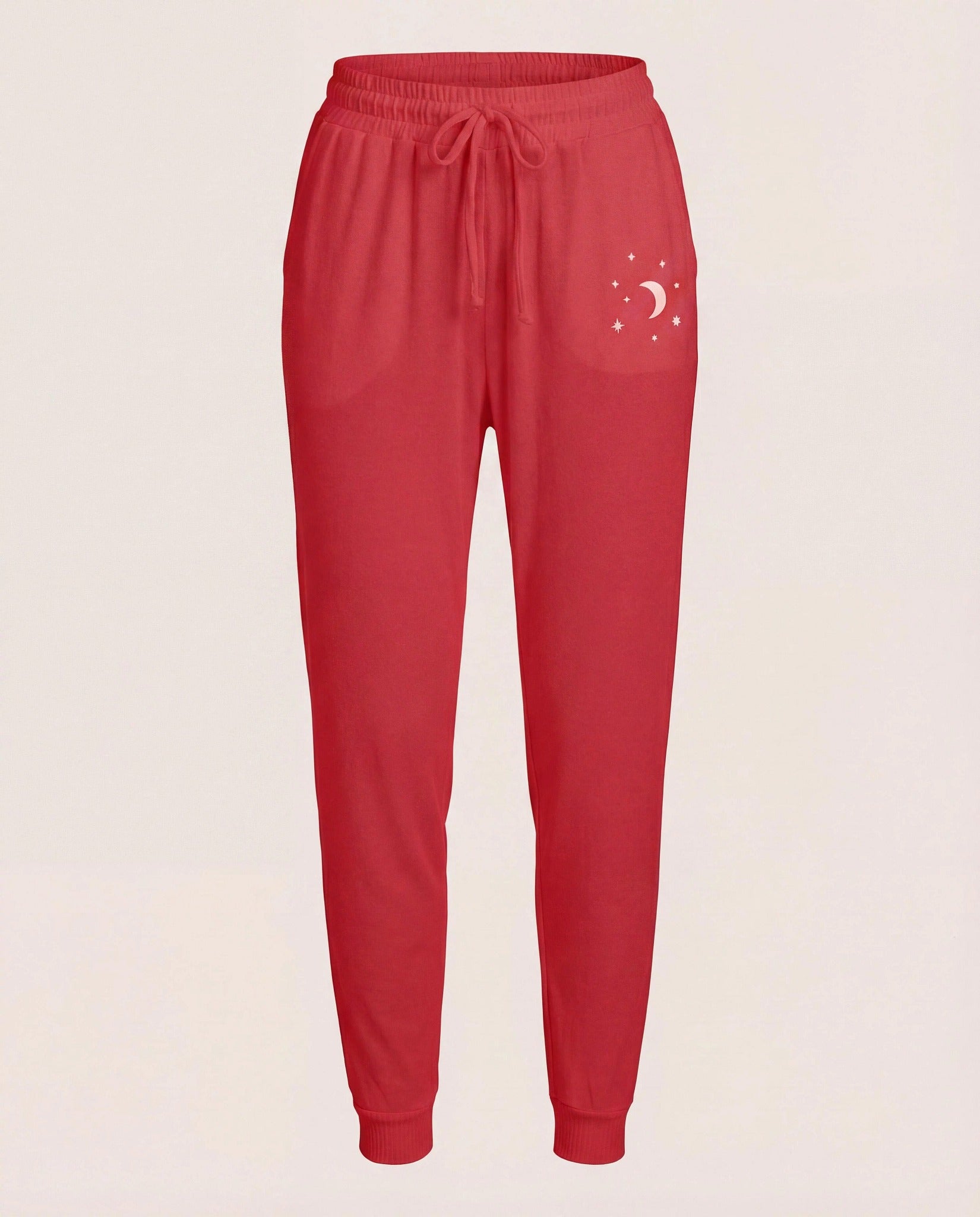 Soft Rose $|& SEAS Shoreline Hacci "Dream Often" Graphic Jogger - Hanger Detail