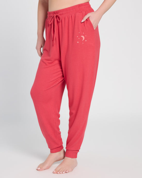 Soft Rose $|& SEAS Shoreline Hacci "Dream Often" Graphic Jogger - SOF Front