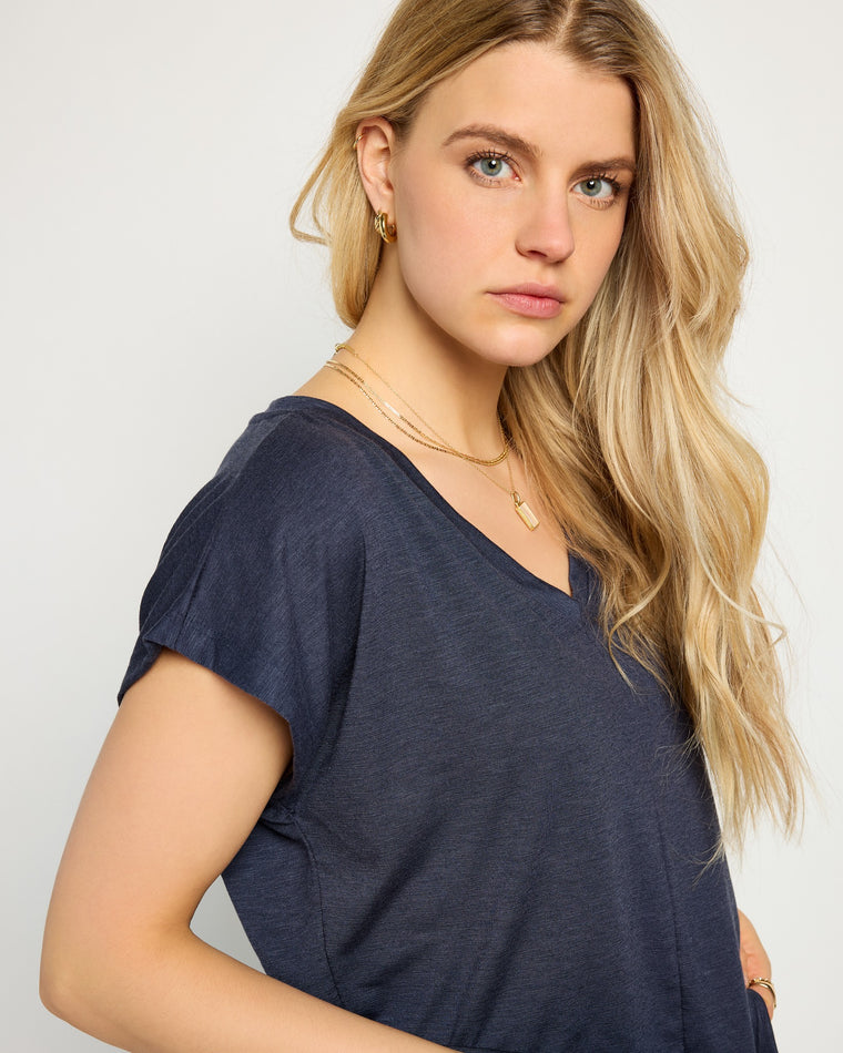 Mariner Midnight $|& SEAS SoCal Short Sleeved Top - SOF Back