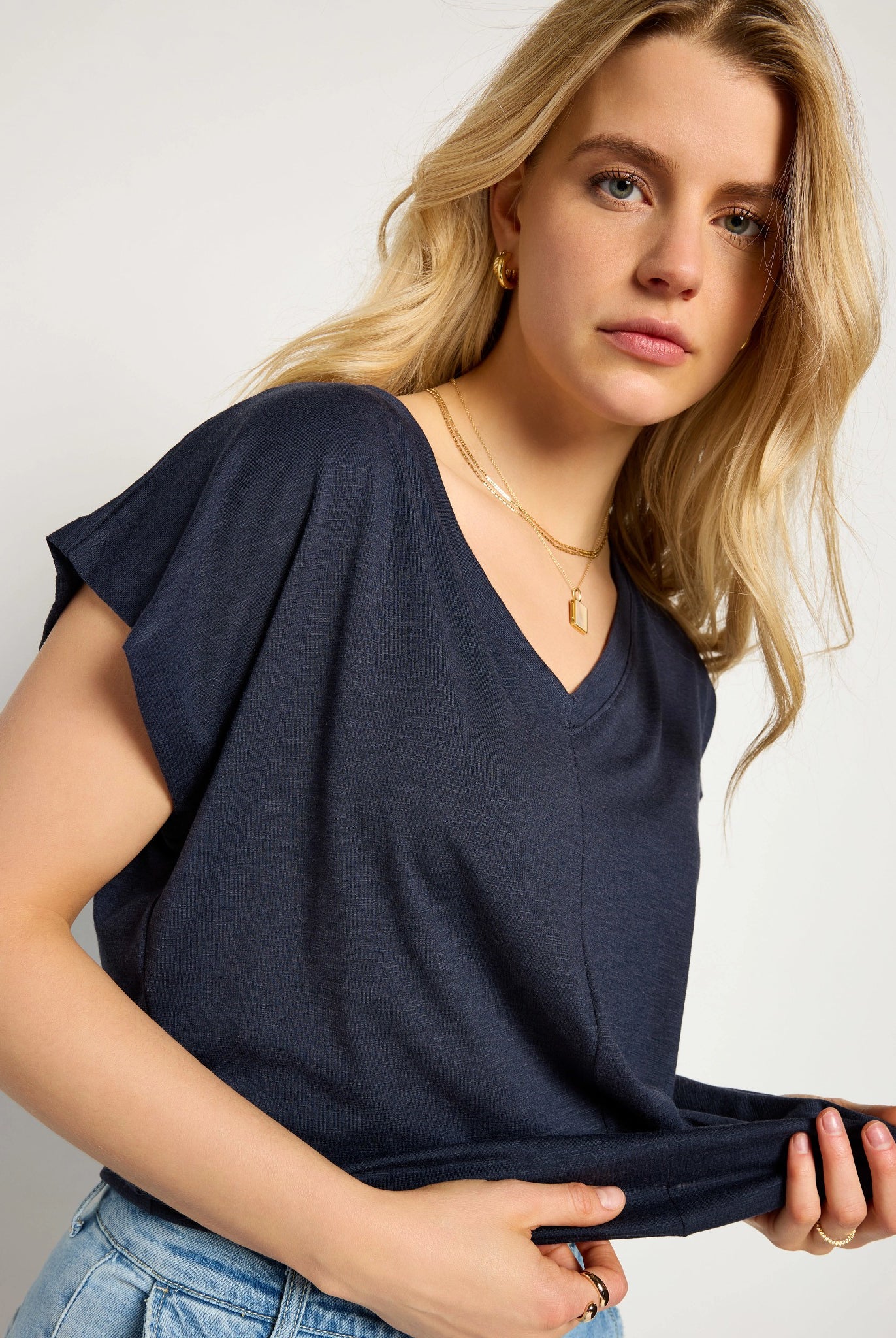 Mariner Midnight $|& SEAS SoCal Short Sleeved Top - SOF Full Front