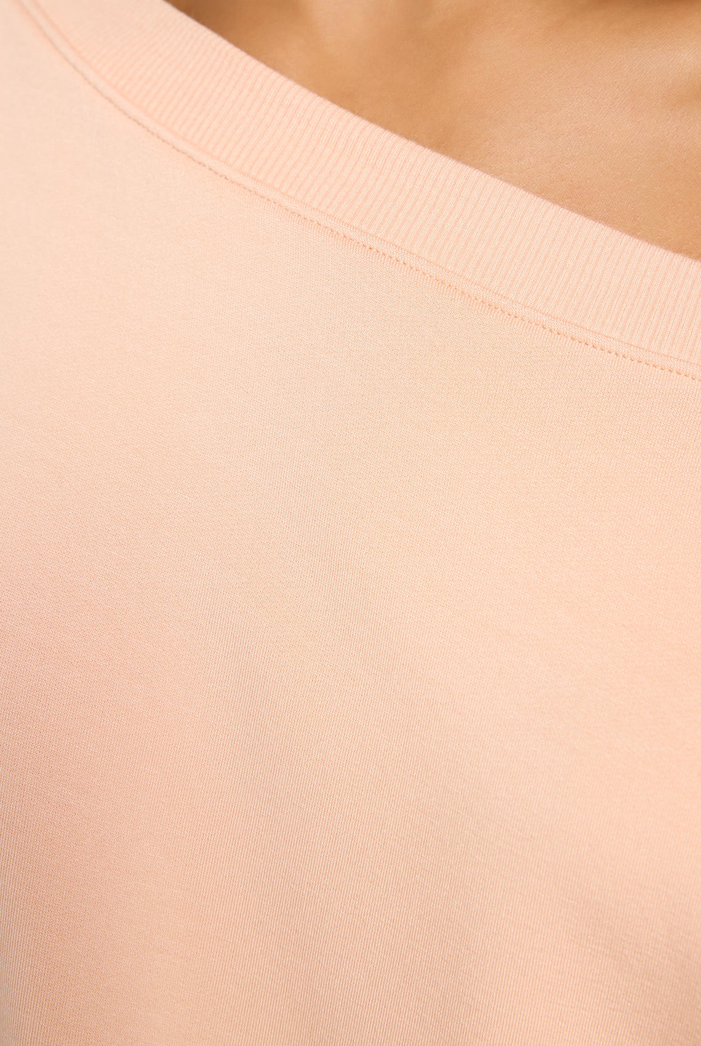 Beachy Blush $|& SEAS Brooksville One Shoulder Sweatshirt - SOF Full Front