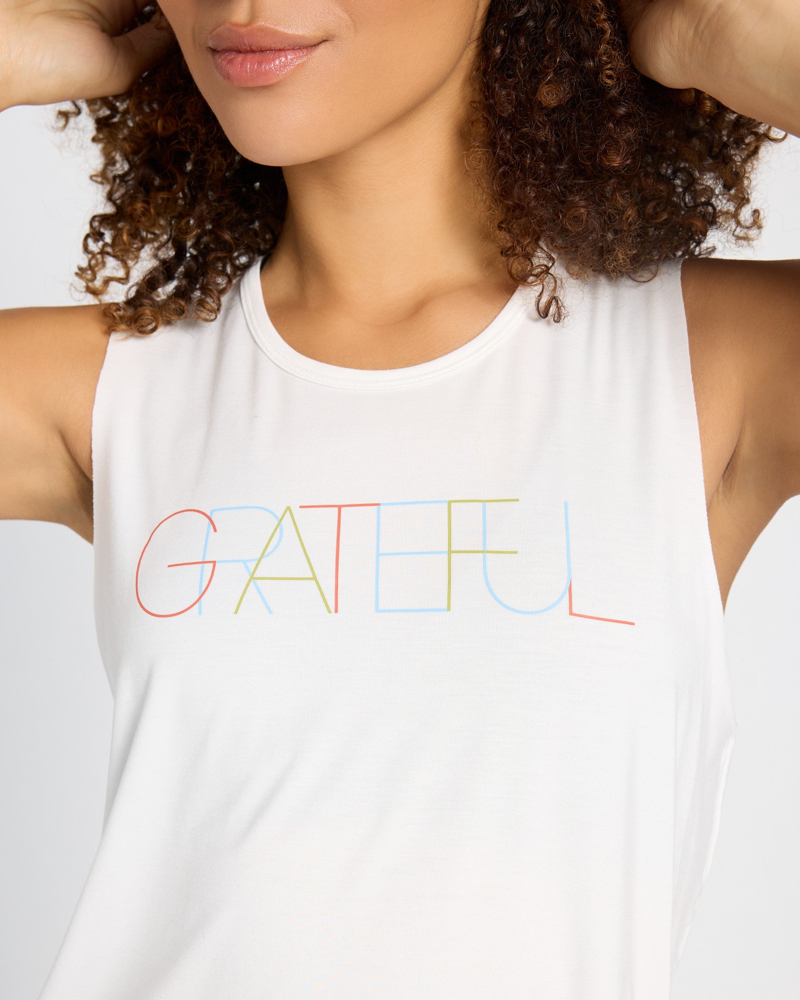 White $|& Interval Grateful Graphic Tank - SOF Full Front