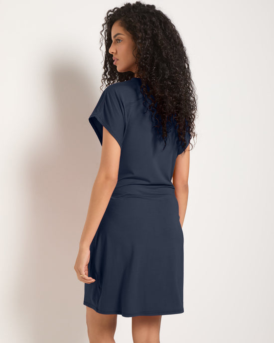 Mariner Midnight $|& SEAS Bayfront Tied Waist Dress - SOF Back