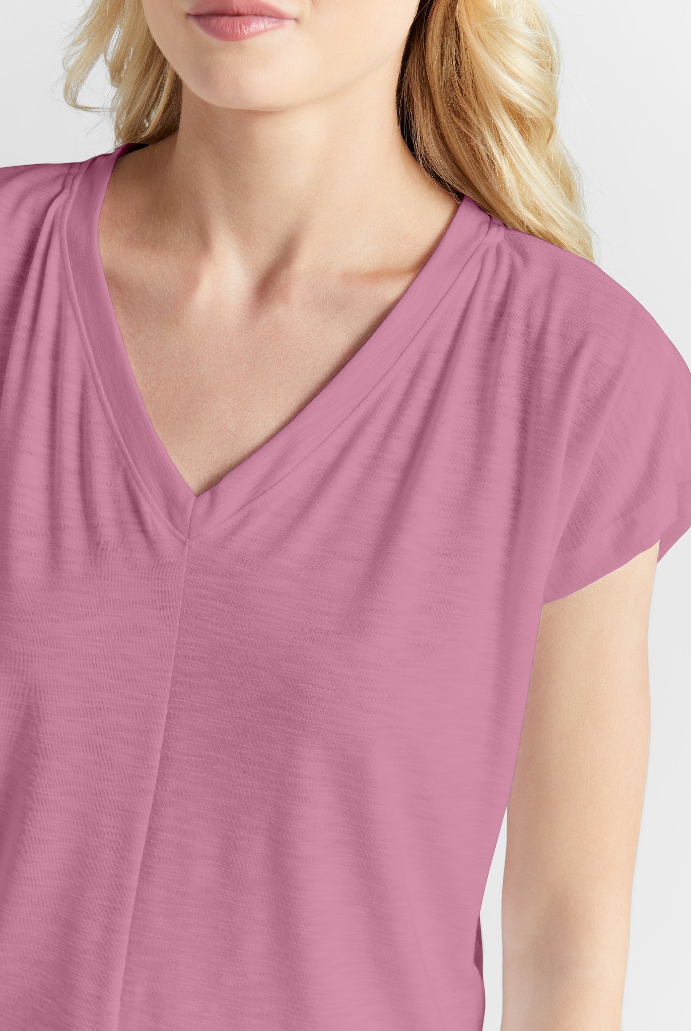 Mauve Mist $|& SEAS SoCal Short Sleeved Top - SOF Full Front