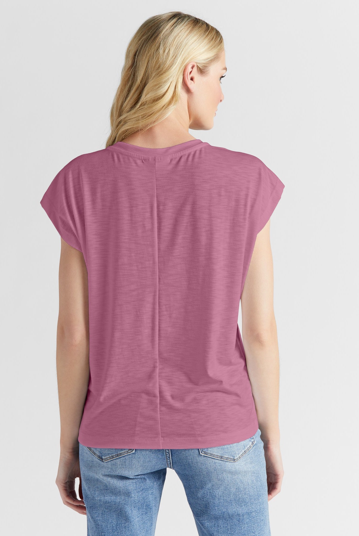 Mauve Mist $|& SEAS SoCal Short Sleeved Top - SOF Back