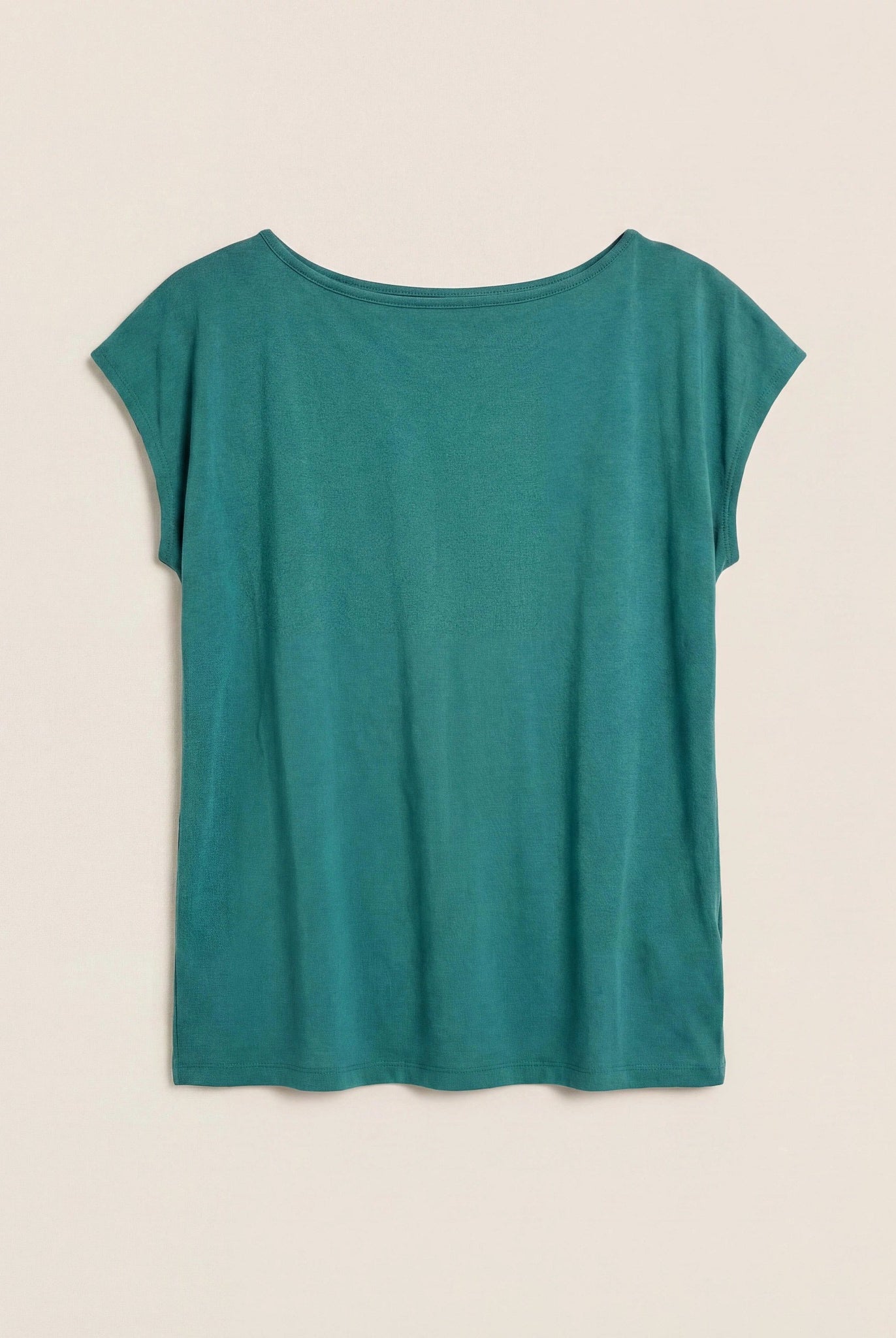 Deep Teal $|& SEAS Brentwood Boat Neck Top - Hanger Detail