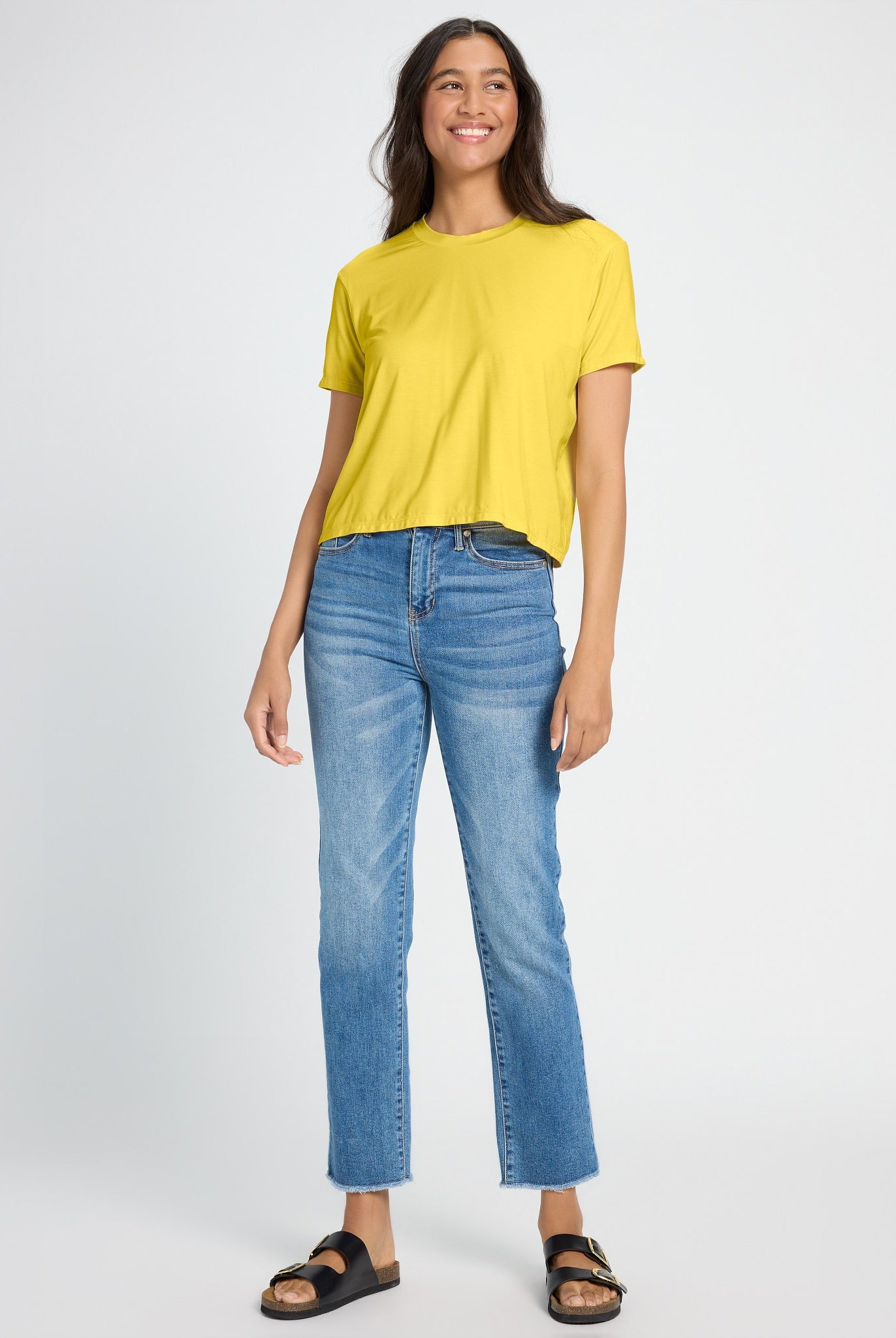 Amber Haze $|& SEAS Newport Cropped Tee - UGC On Fig