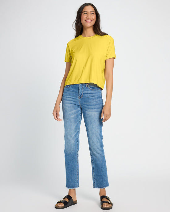 Amber Haze $|& SEAS Newport Cropped Tee - UGC On Fig