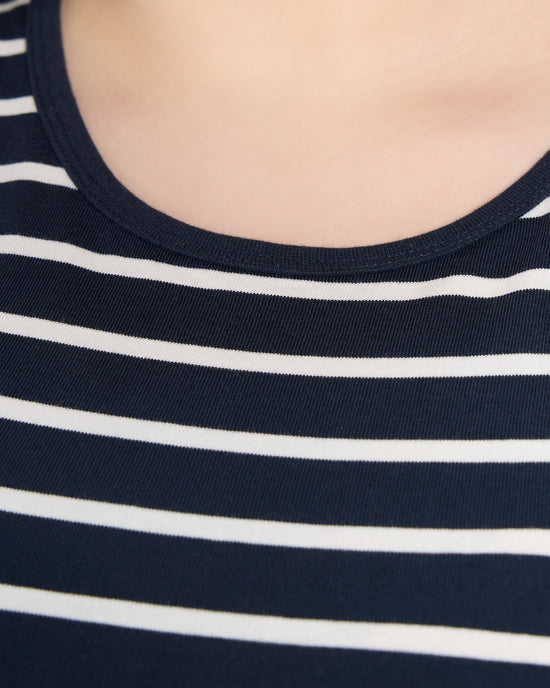 Navy White ST1138 $|& Thread & Supply Kendari Dress - SOF Full Front