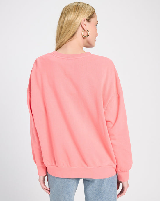 Sunset Pink $|& Z Supply Margs Sunday Sweatshirt - SOF Back