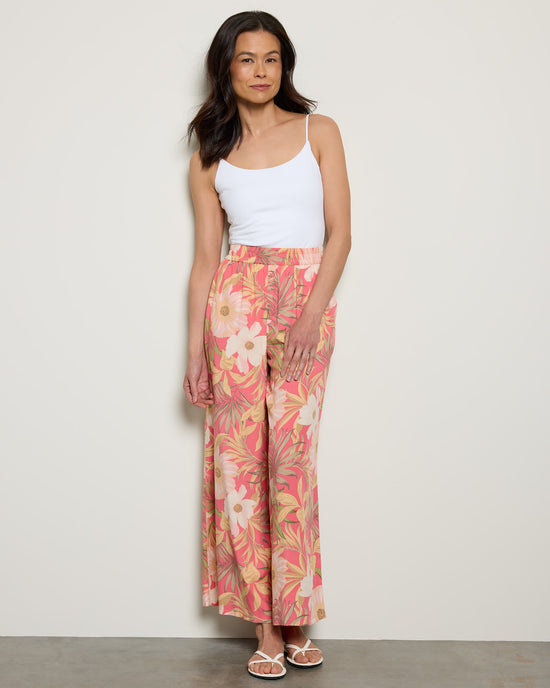 Sunset Pink $|& Z Supply Dante Barra Tropic Pant - UGC On Fig