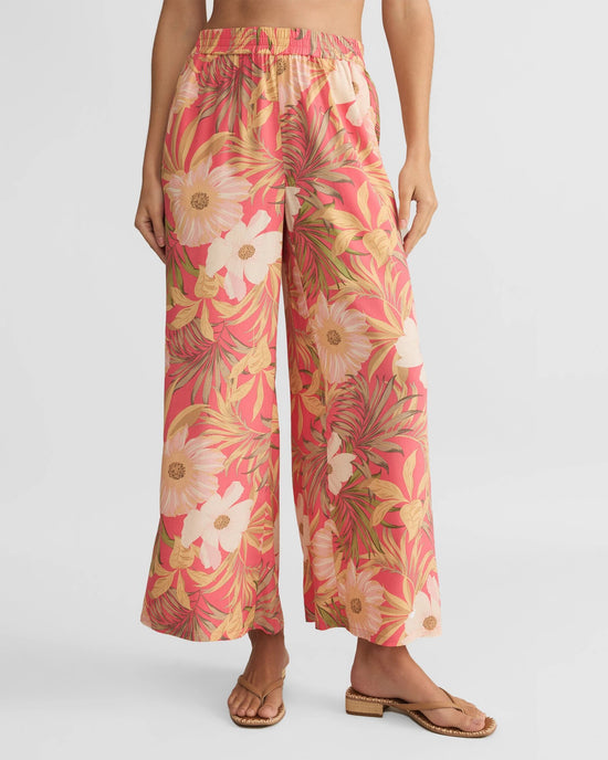 Sunset Pink $|& Z Supply Dante Barra Tropic Pant - VOF Detail
