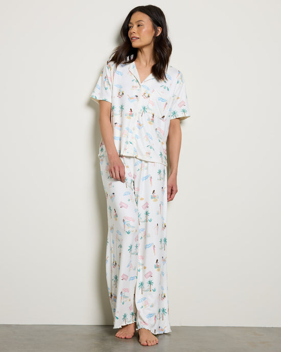 Bone $|& Z Supply Lounge Beach Days PJ Top - UGC On Fig