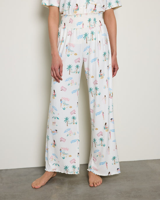 Bone $|& Z Supply Lounge Dawn Beach Days Pant - SOF Front