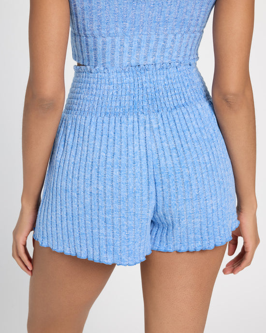 Riviera $|& Z Supply Lounge Dawn Smocked Ribbed Short - SOF Back