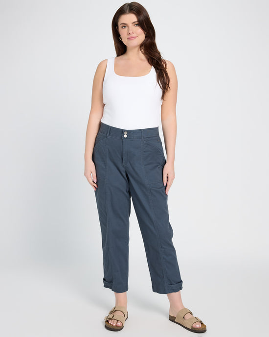 Orion Blue $|& Democracy Absolution High Rise Tapered Utility Pant - UGC On Fig