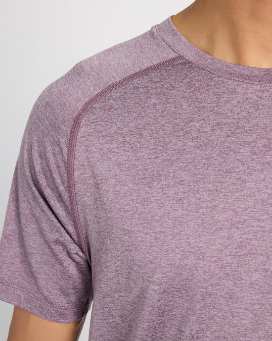 Shadow Plum/Gray Stone Heather $|& Rhone Atmosphere Tee - SOF Full Front