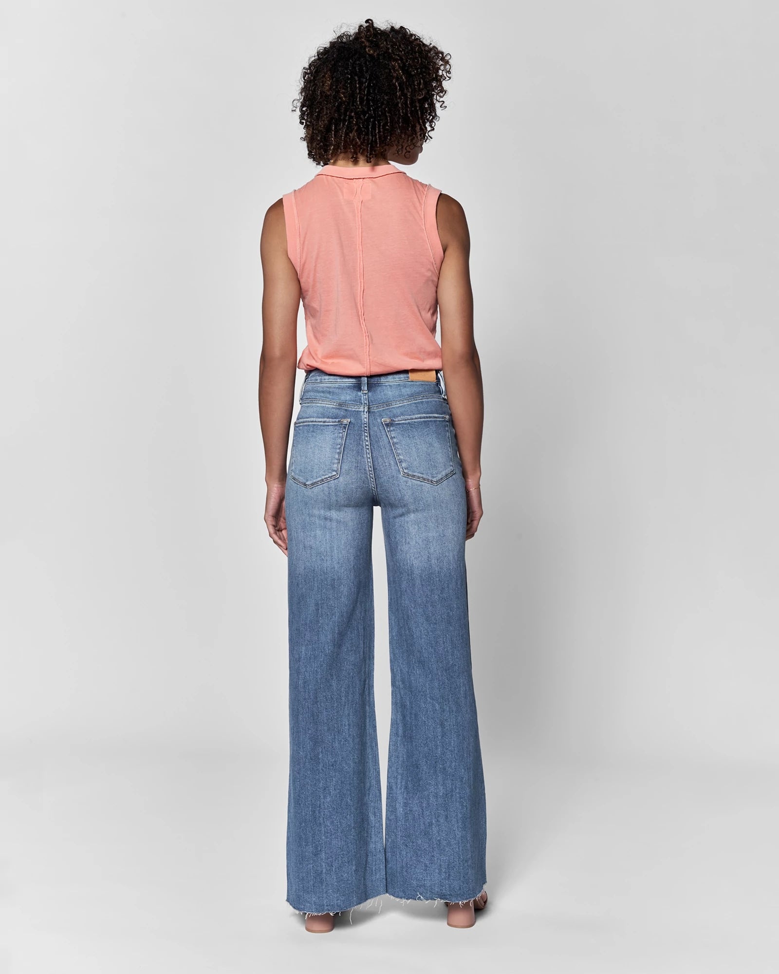 Natal $|& Dear John Fiona High Rise Wide Leg Jeans - Hanger Side