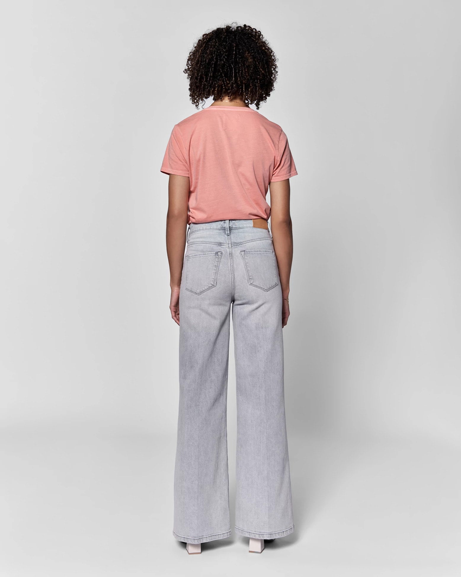 Dovey $|& Dear John Fiona High Rise Wide Leg Jeans - Hanger Side