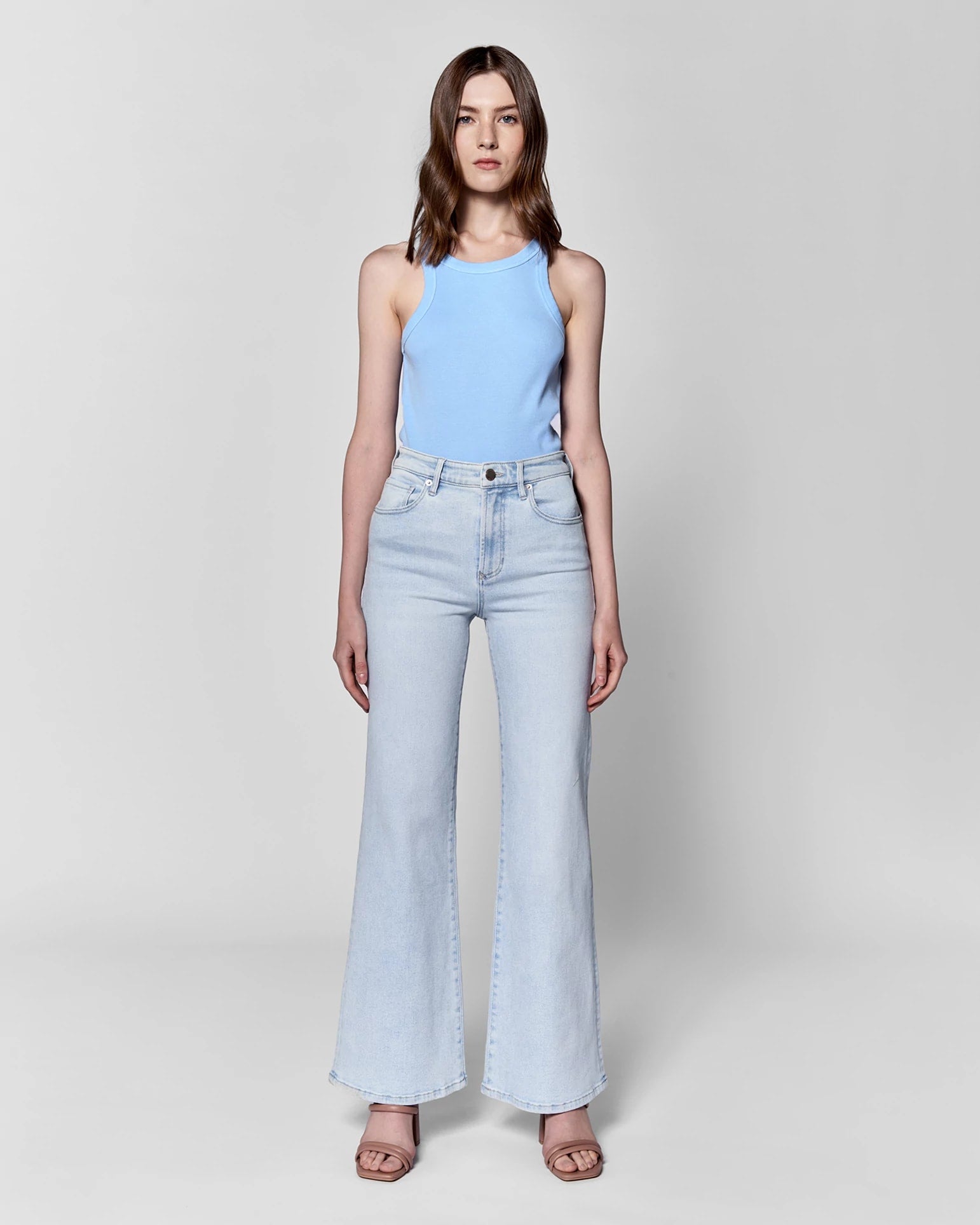Finn $|& Dear John Fiona Wide Leg Jeans - VOF Detail