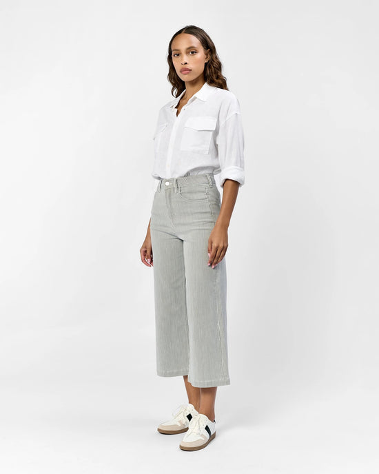 Railroad Grey $|& Dear John Audrey Super High Rise Wide Leg Jeans - Hanger Front