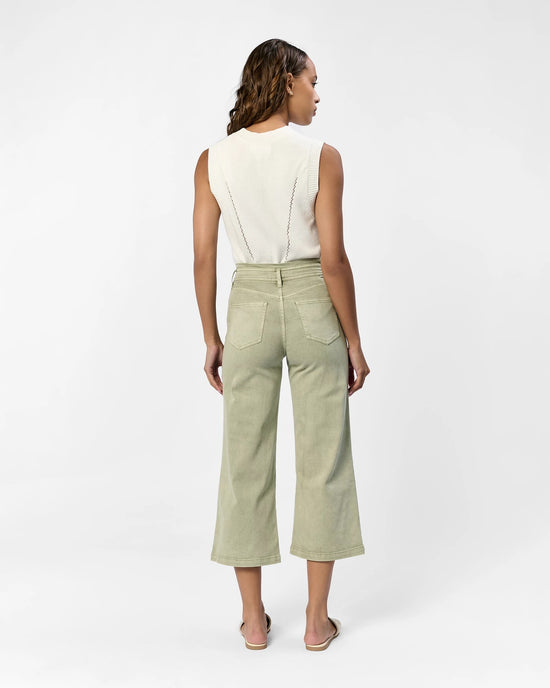 Sage $|& Dear John Audrey Super High Rise Wide Leg Jeans - Hanger Side