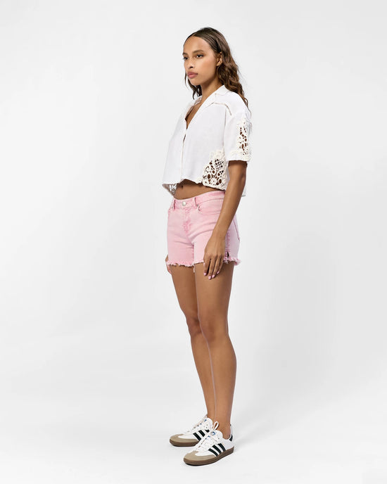 Sepia Rose $|& Dear John Gigi Frayed Hem Short - Hanger Front