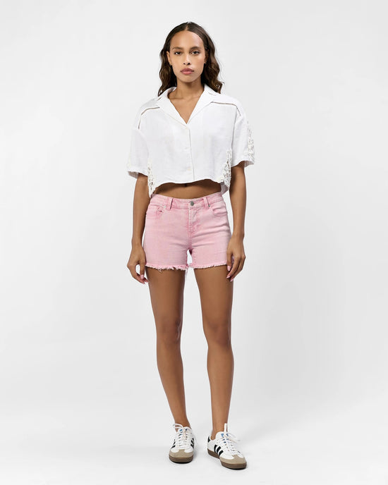 Sepia Rose $|& Dear John Gigi Frayed Hem Short - VOF Detail
