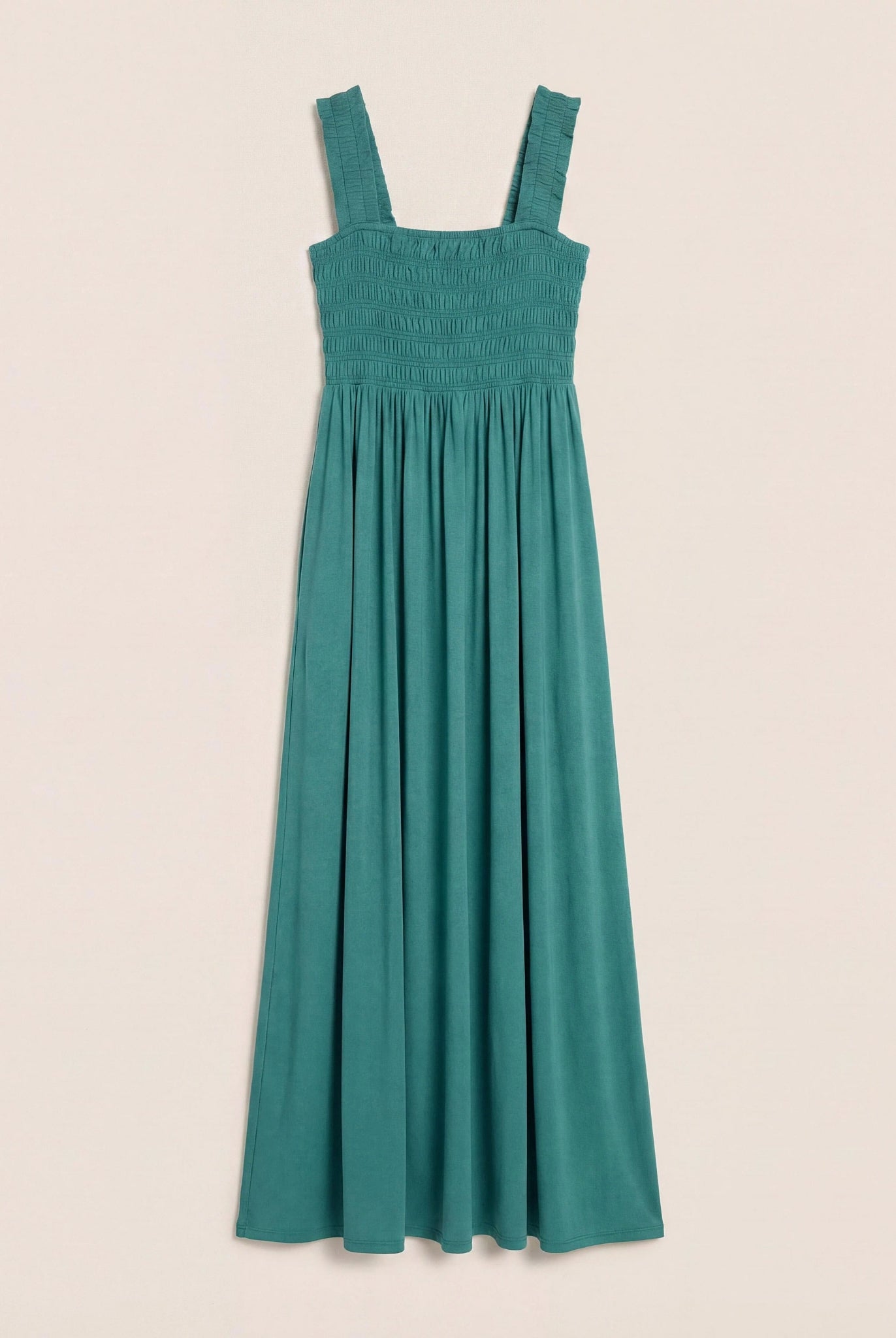 Deep Teal $|& SEAS Westbreeze Smocked Maxi Dress - VOF Detail