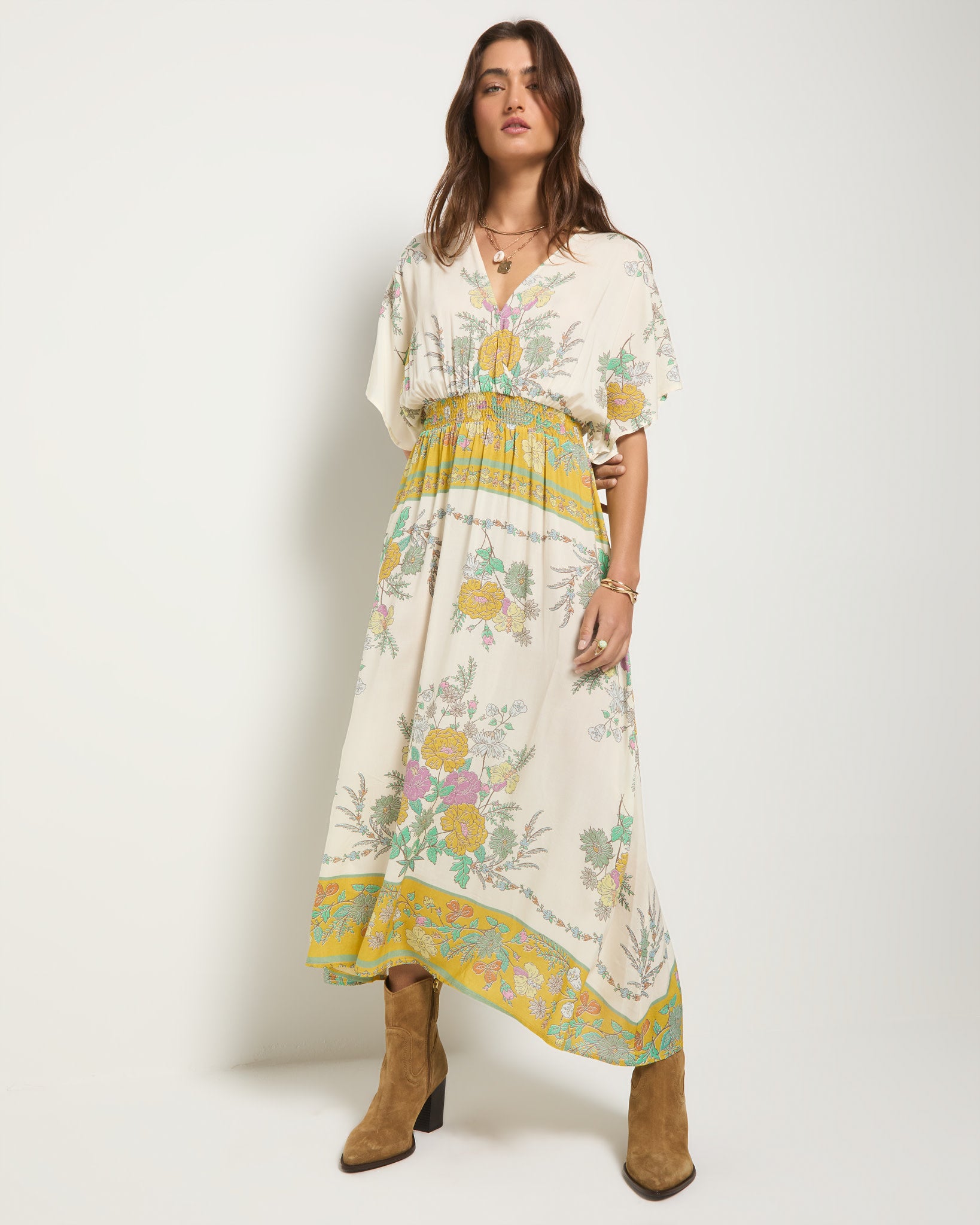 Topanga Printed Midi Dress