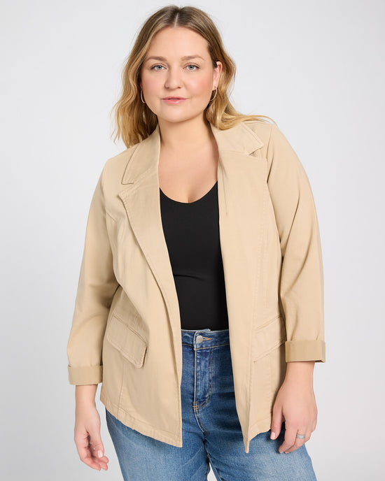 Cappuccino $|& Liverpool Fitted Blazer - SOF Front